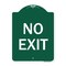 Signmission Designer Series Parking Lot No Exit, Green & White Aluminum Sign, 24" L, 18" H, GW-1824-23420 A-DES-GW-1824-23420 - alternate 1